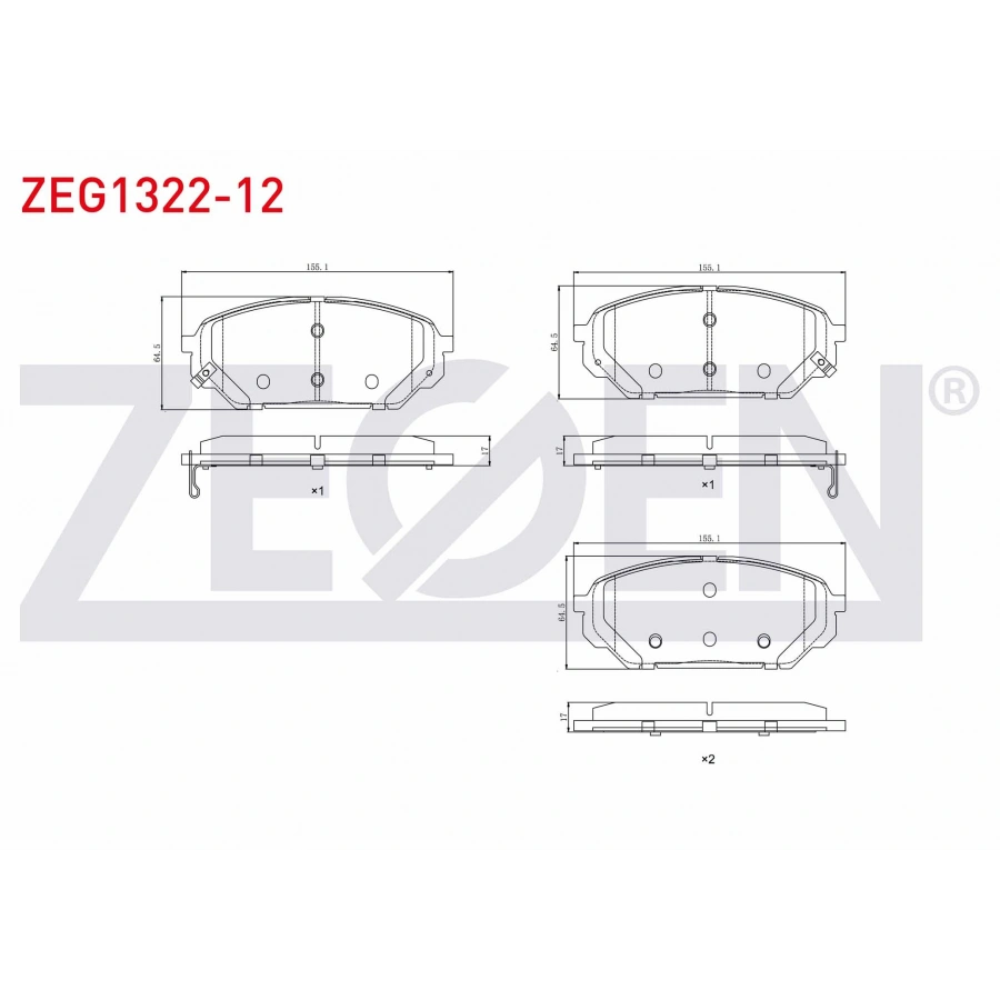 FREN BALATA ON IKAZLI HYUNDAI IX55 3.0 CRDI 2010-