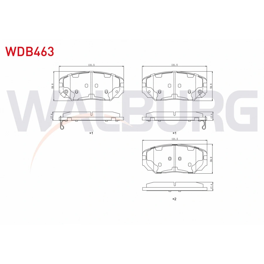 FREN BALATA ON IKAZLI HYUNDAI SONATA V 3.3i V6 2005-2010 / HYUNDAI GRANDEUR 3.3i 2005-/ HYUNDAI GRANDEUR 2.2 CRDI 2005- / HYUNDAI SONATA V 2.4i 2005-2010