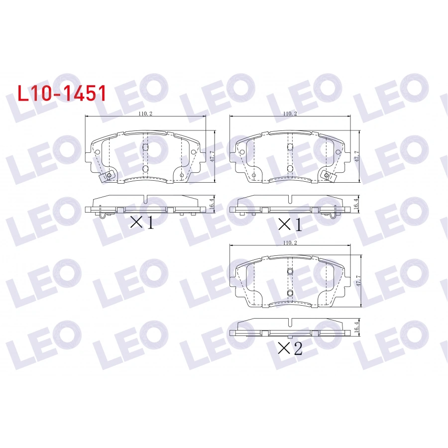 FREN BALATA ON IKAZLI KIA PICANTO (TA) 1.1 2011- / PICANTO (TA) 1.25 2011-
