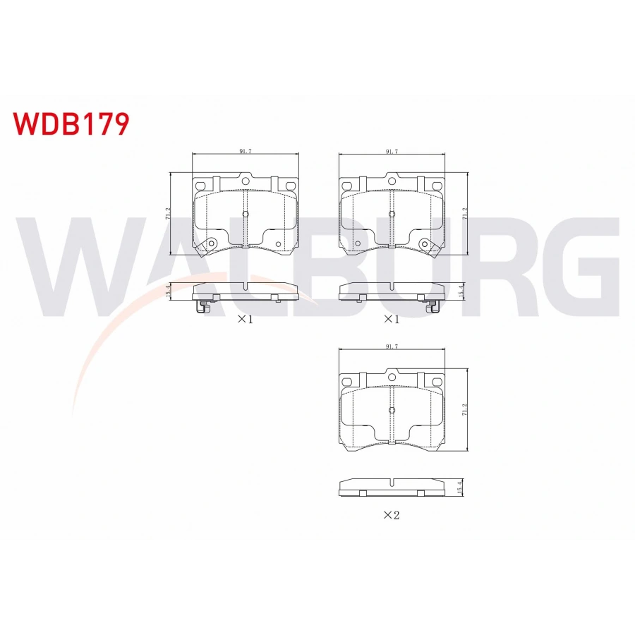 FREN BALATA ON IKAZLI MAZDA 323 V (BA) 1.8i 16v 1994-1998 / MX-3 (EC) 1.6i 16v 1991-1994 / MX-3 (EC) 1.8i 16v 1991-1994