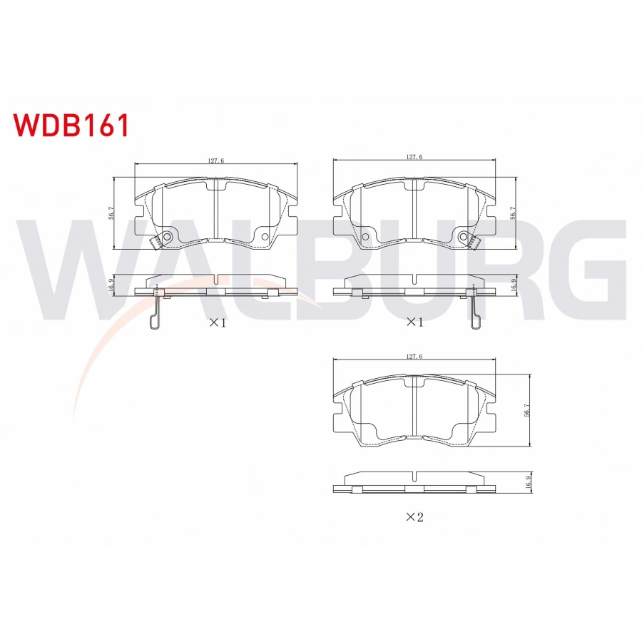 FREN BALATA ON IKAZLI MITSUBISHI L 300 (P0W,P1W) 2.5 D 1986-2006 / L 200 (K3T,K2T,K1T,K0T) 2.5 D 1986-1996