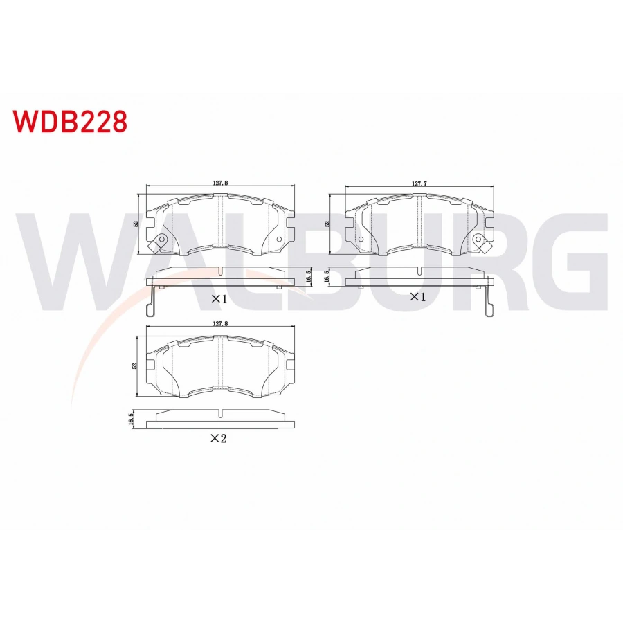 FREN BALATA ON IKAZLI MITSUBISHI LANCER IV (C6A,C7A) 1.8 GTI 1988-1994 / LANCER V (CB/DA) 1.8i 1992-1996 / GALANT V (E5A,E7A,E8A) 1.8 1992-1996