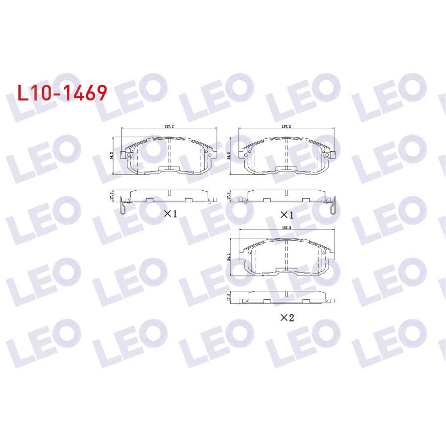 FREN BALATA ON IKAZLI NISSAN JUKE 1.5 DCI 2010- / JUKE 1.6 DIG-T 2010- / JUKE 1.6 2010-