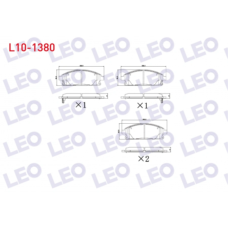 FREN BALATA ON IKAZLI NISSAN X-TRAIL (T30) 2.0i 2001-2007 / X-TRAIL (T30) 2.5i 2001-2007/ X-TRAIL (T30) 2.2 DI 2001-2007/ PATHFINDER (R50) 2.7 TD 1995-2005 / PATHFINDER (R50) 3.3i V6 1995-2005