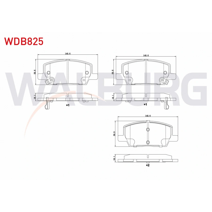 FREN BALATA ON IKAZLI OPEL MOKKA 1.4 - 1.6 - 1.6 CDTI 2012-/ MOKKA X 1.6 CDTI 2012-