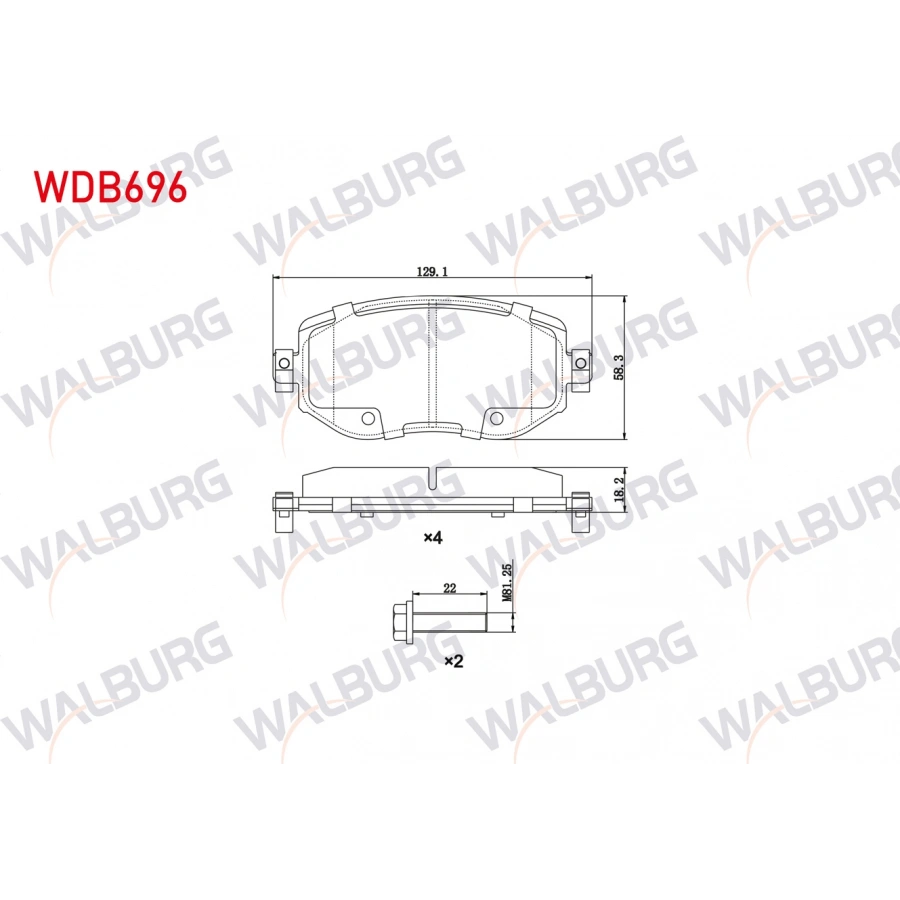 FREN BALATA ON IKAZLI RENAULT MEGANE IV (B9A/M_) 1.5 DCI 2016- / MEGANE IV (B9A/M_) 1.6 DCI 2016- / MEGANE IV (B9A/M_) 1.6i 2016- / MEGANE IV (B9A/M_) 1.2 TCE 2016-