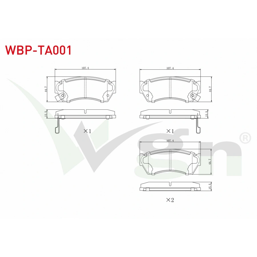 FREN BALATA ON IKAZLI TATA INDIGO 1.4 D 2003-/ 1.4 2003-/ SUZUKI SWIFT II 1.3i 1989-2004 / 1.0i 1989-2004 / ALTO III (EF) 1.0 1994-2002/ NISSAN SUNNY II (N13) 1.6i 1986-1991