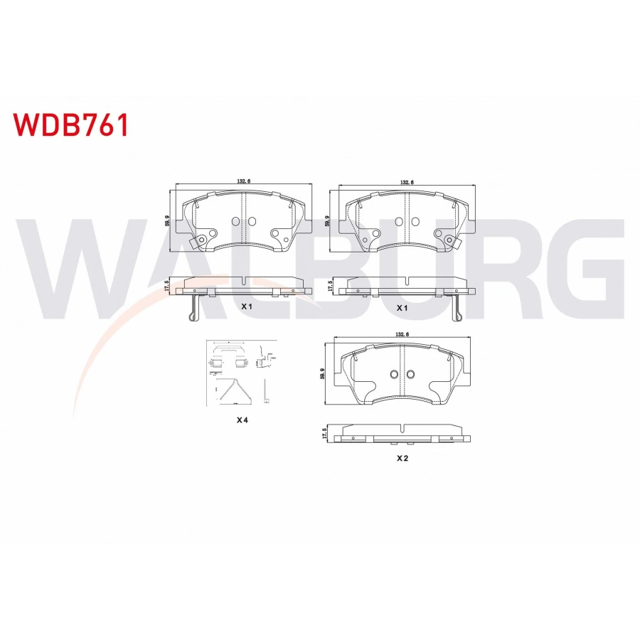FREN BALATA ON IKAZLI TEL DELIKLI INCE KULAKLI HYUNDAI ELANTRA 1.6 CRDI - 1.6 D-CVVT 2015-