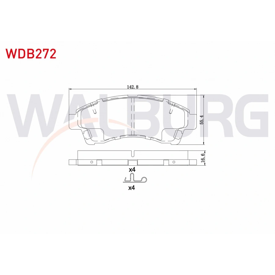 FREN BALATA ON IKAZLI TEL DELIKLI MAZDA B SERISI (UF) 2.5 D 1985-1999
