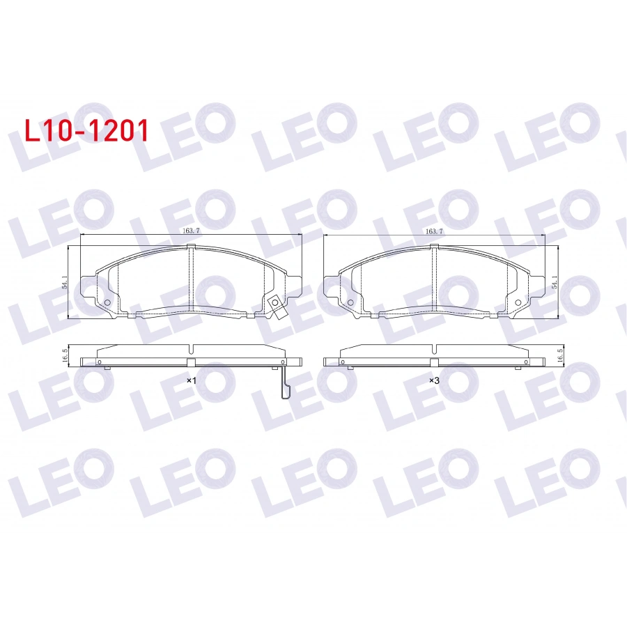 FREN BALATA ON IKAZLI TEL DELIKLI NISSAN NAVARA (D40) 2.5 DCI 4WD 2005-2015 / NISSAN PATHFINDER (R51) 2.5 DCI 2005-