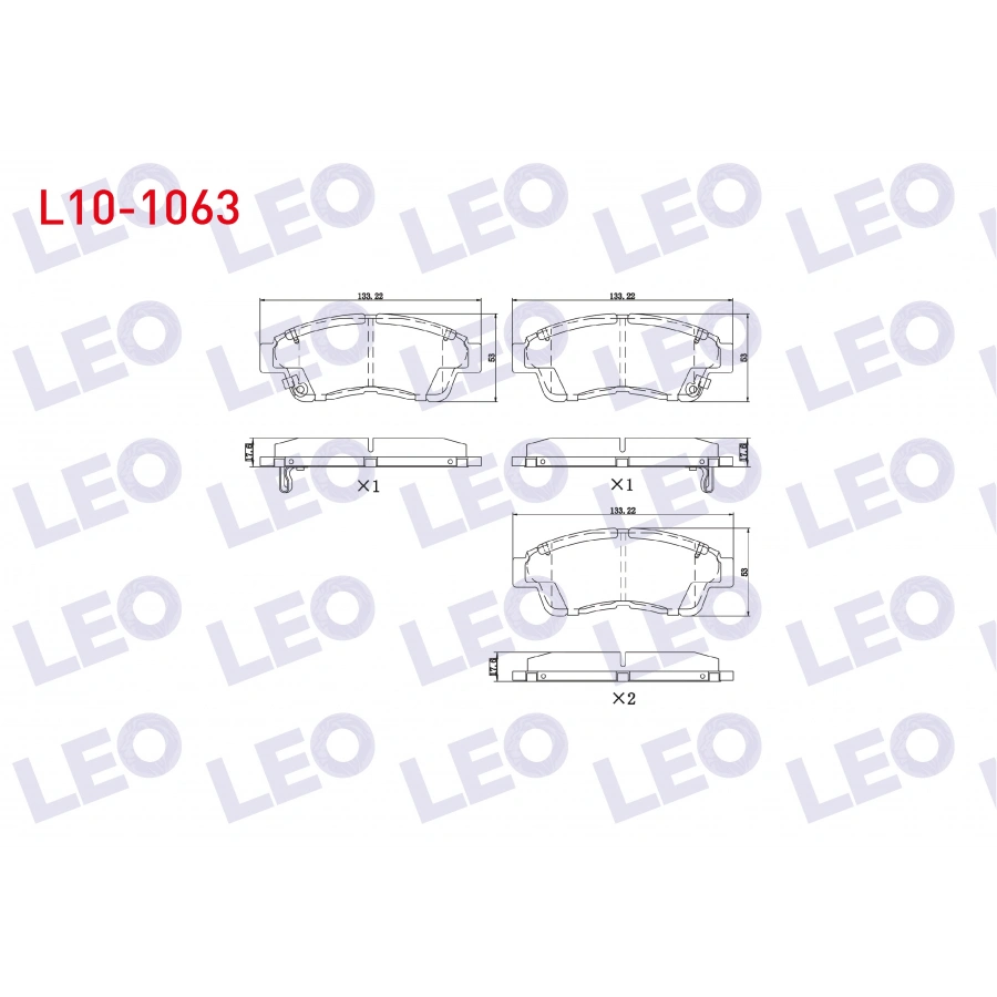 FREN BALATA ON IKAZLI TEL DELIKLI TOYOTA COROLLA (_E10_) 1.3i 1992-1997 / COROLLA (_E10_) 1.6i 1992-1997 / CARINA E (_T19_) 1.6 1992-1997 / CARINA E (_T19_) 1.8i 1992-1997