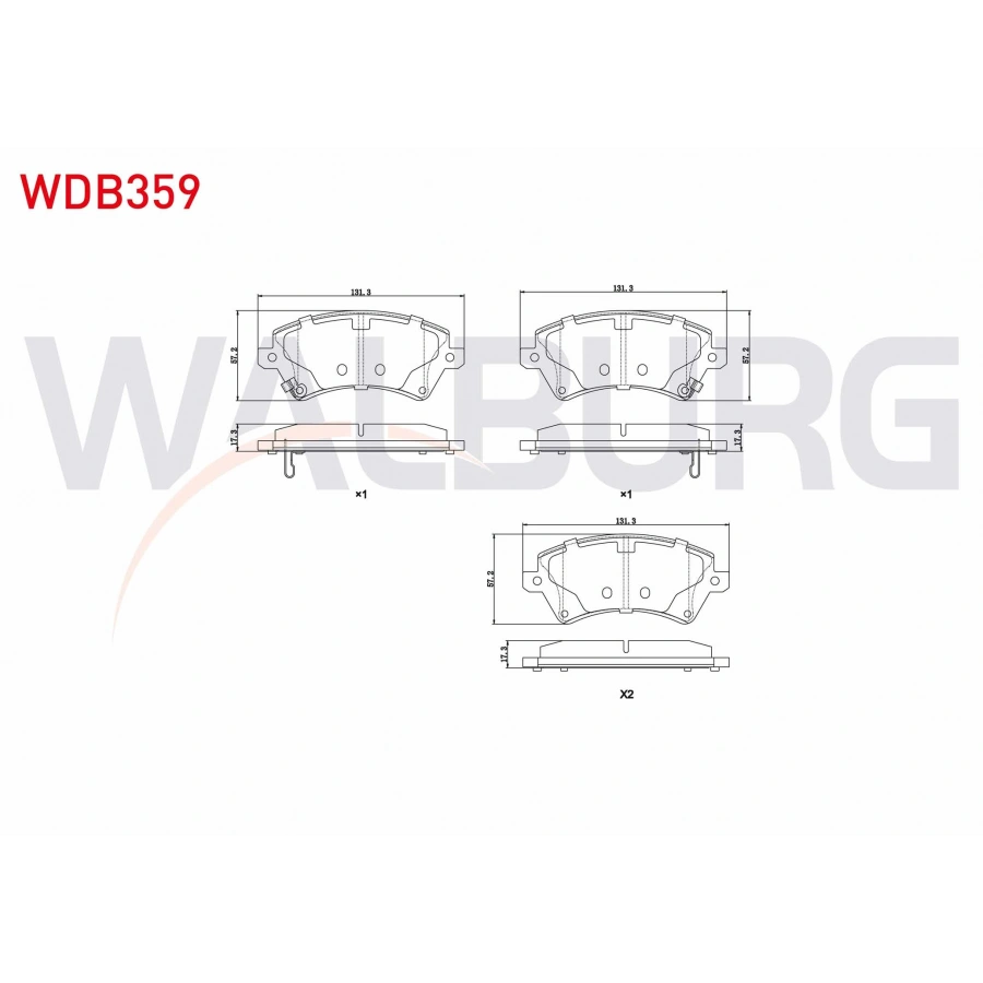 FREN BALATA ON IKAZLI TOYOTA COROLLA 1.4 VVT-I 2002-2007/ 1.6 VVT-I 2002-2007/ 1.4 D-4D 2002-2007/ COROLLA VERSO 1.6 2004-2009/ 1.8 2004-2009/ 2.0 D-4D 2004-2009