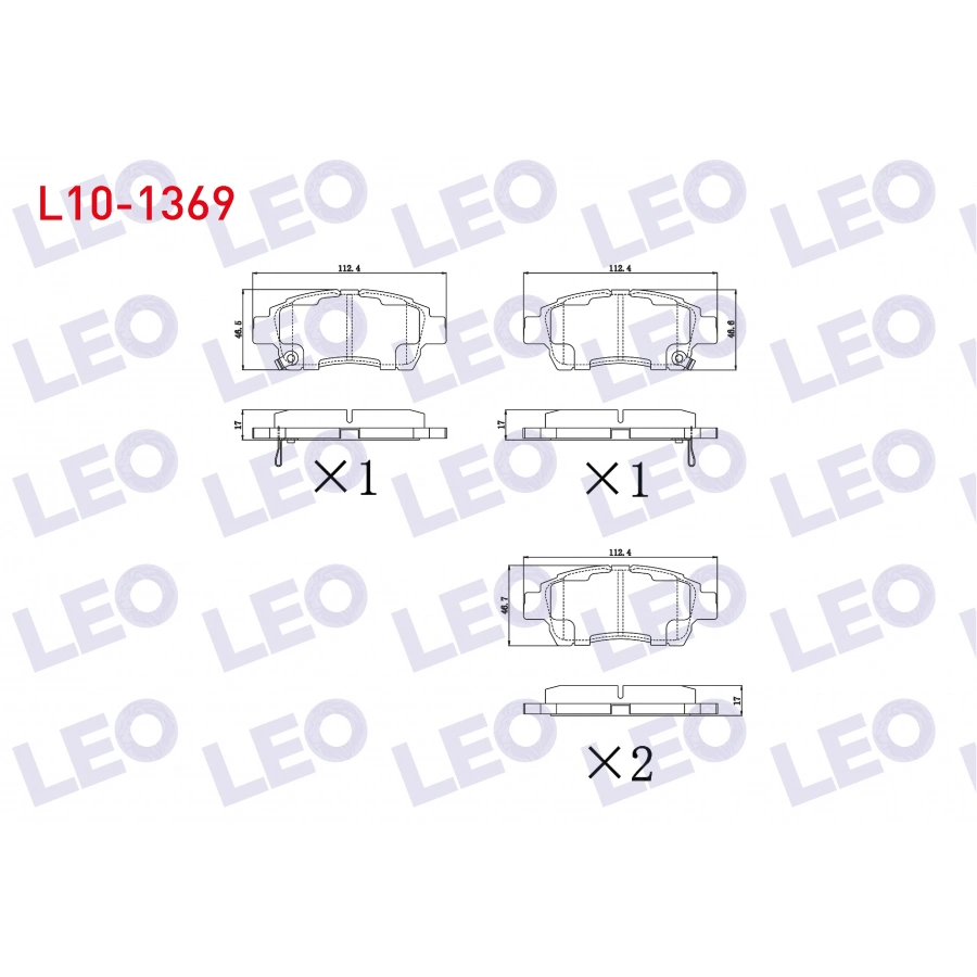 FREN BALATA ON IKAZLI TOYOTA YARIS (_CP10) 1.0i 1999-2005 / YARIS (_CP10) 1.3i 1999-2005