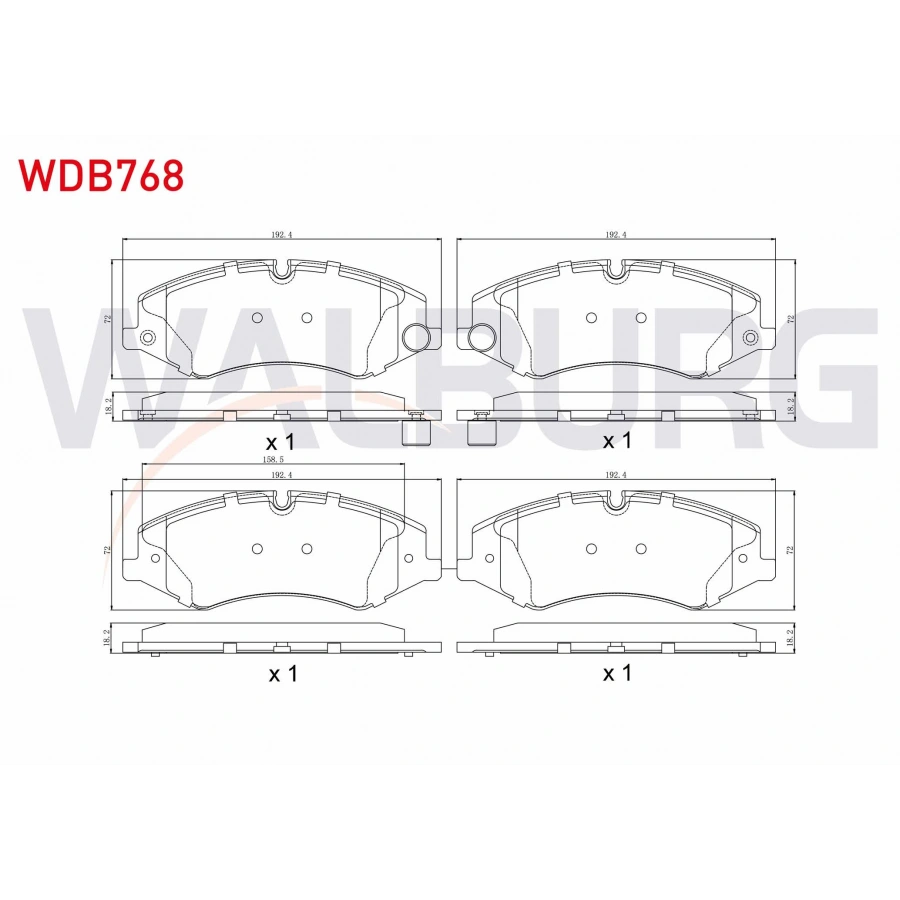 FREN BALATA ON LAND ROVER DISCOVERY IV (LA) 3.0 TD 4X4 2010-