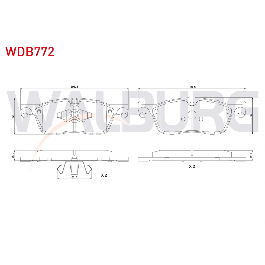 FREN BALATA ON LAND ROVER DISCOVERY SPORT (LC) 2.0 TD4 2014-