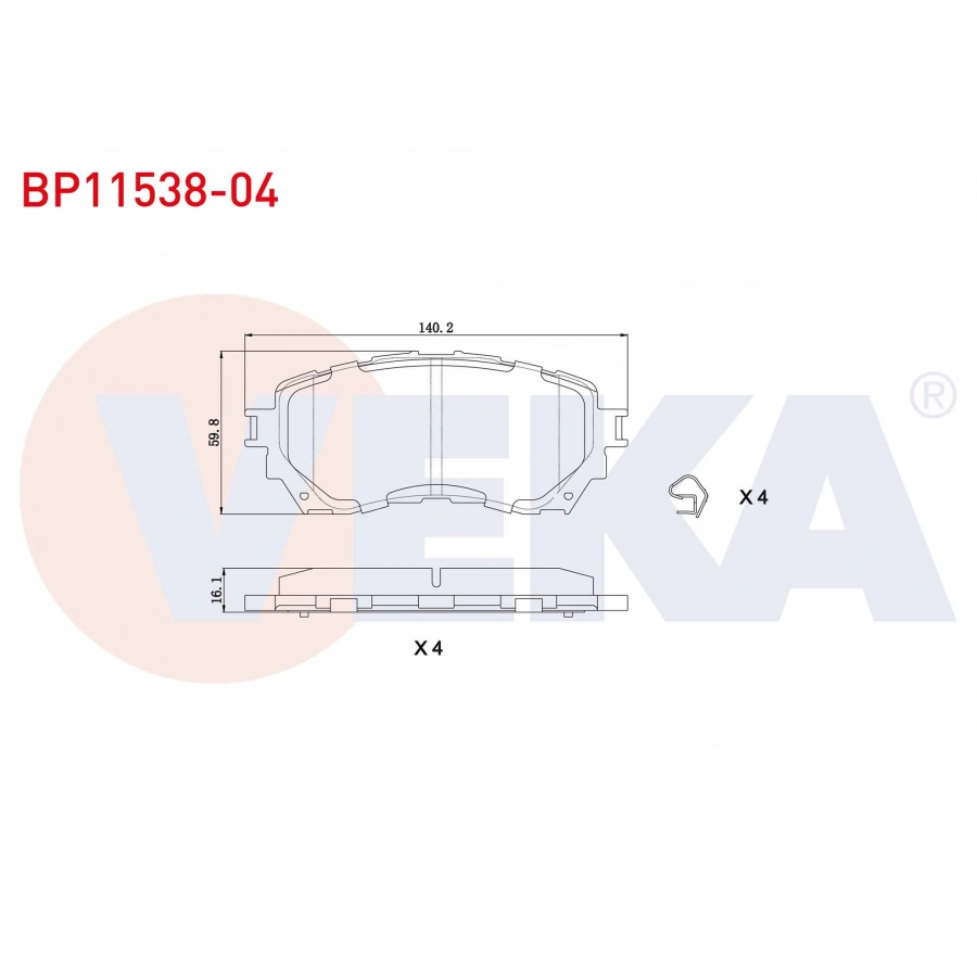 FREN BALATA ON MAZDA 6 (GJ,GH) 2.0 2013- / 6 (GJ,GH) 2.2 D 2013-