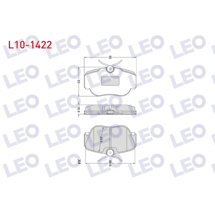 FREN BALATA ON MERCEDES 190 (W201) 2.0 1982-1993 / (W201) E 2.5 1982-1993 / (W201) 2.3 1982-1993 / (W201) 2.5 D 1982-1993