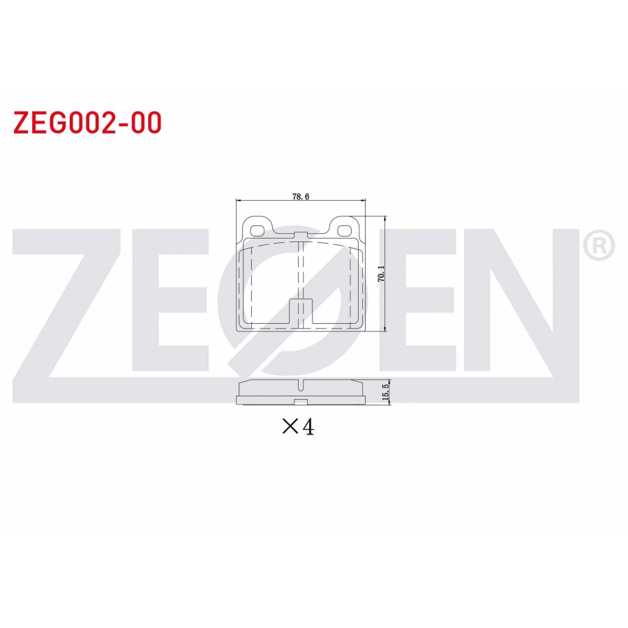 FREN BALATA ON MERCEDES 200 (W115) 2.0 1968-1973 / MERCEDES (W115) 2.3 1968-1973