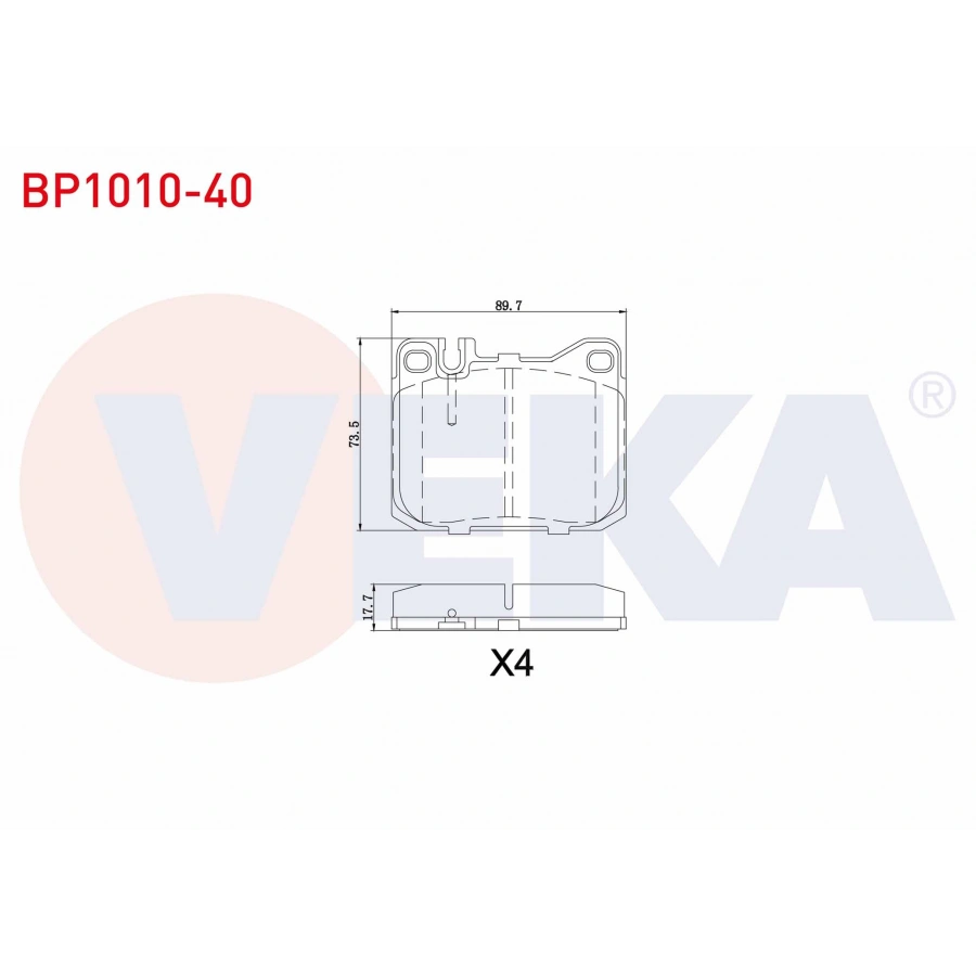 FREN BALATA ON MERCEDES 200 (W123) 2.3 1977-1985 / MERCEDES 200 (W123) 2.4 D 1977-1985