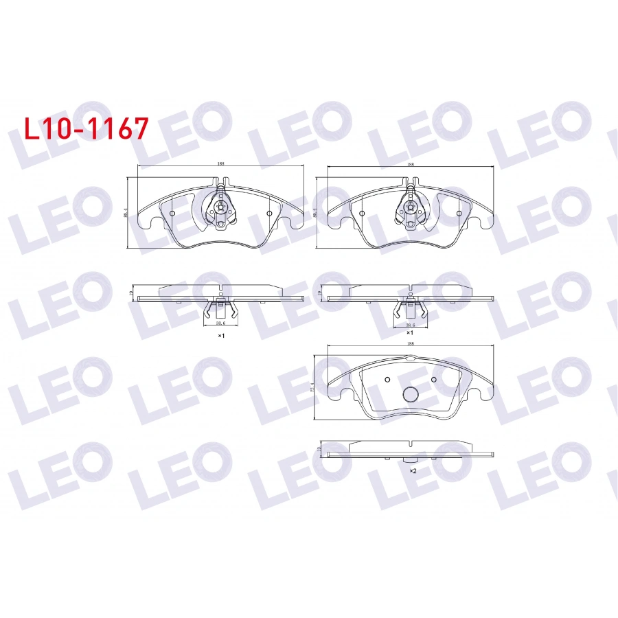 FREN BALATA ON MERCEDES C SERISI (W204) C 220 CDI 2007-2014/ C 320 CDI 2007-/ E SERISI (W212) E 180 2009-/ E 200 2009-/ E 220 CDI 2009-/ E 250 CDI 2009-/ CLS (C218) CLS 350 CDI 2012-/CLS 250 CDI 2012-
