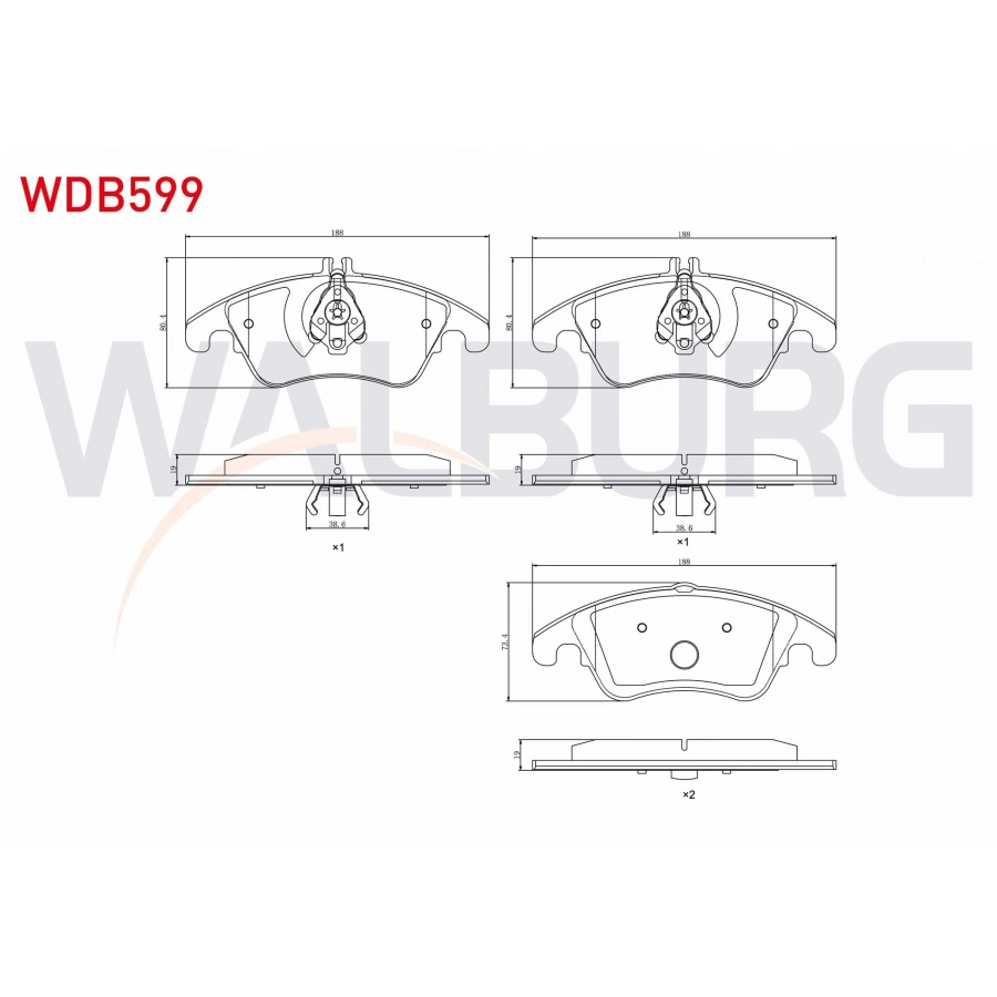 FREN BALATA ON MERCEDES C SERISI (W204) C 220 CDI 2007-2014/ C 320 CDI 2007-/ E SERISI (W212) E 180 2009-/ E 200 2009-/ E 220 CDI 2009-/ E 250 CDI 2009-/ CLS (C218) CLS 350 CDI 2012-/CLS 250 CDI 2012-