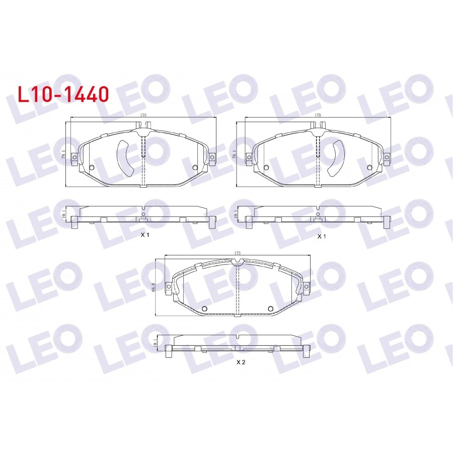 FREN BALATA ON MERCEDES E SERISI (W213) E 200 2016- / E 220 d 2016- / E 250 2016- / C SERISI (W205) C 300 BlueTEC 2014-