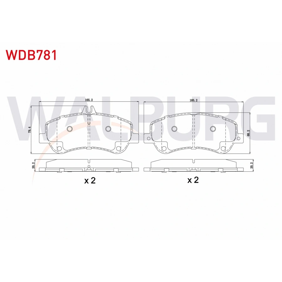 FREN BALATA ON MERCEDES GLK SERISI (X204) 250 CDI 2008- / 300 2008- / 350 2008-/ 200 CDI 2008-/ 320 CDI 2008-
