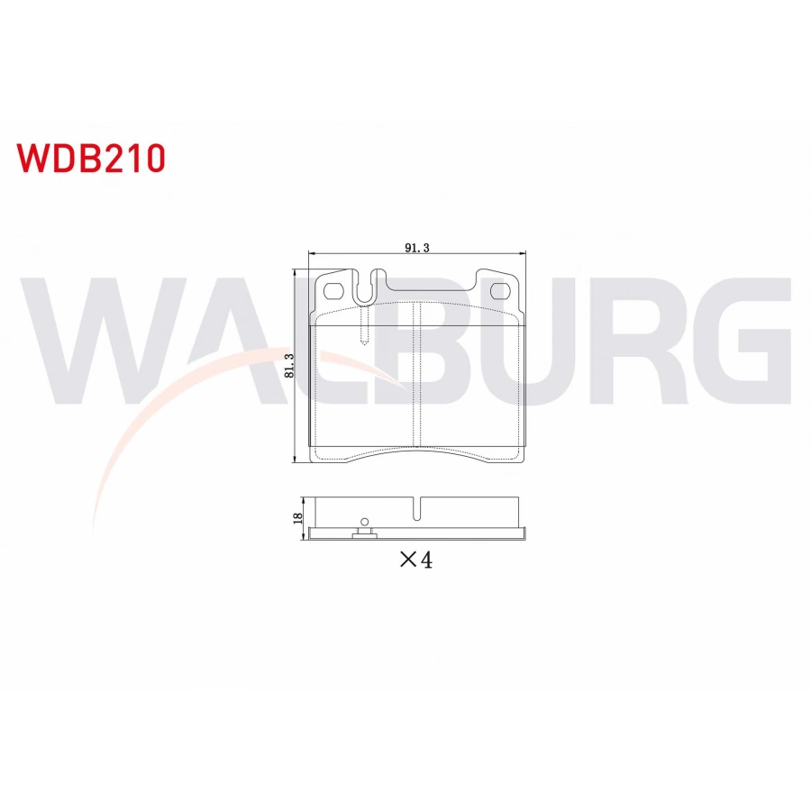FREN BALATA ON MERCEDES S SERISI (W140) S 320 1991-1998 / S SERISI (W140) S 300 1991-1998