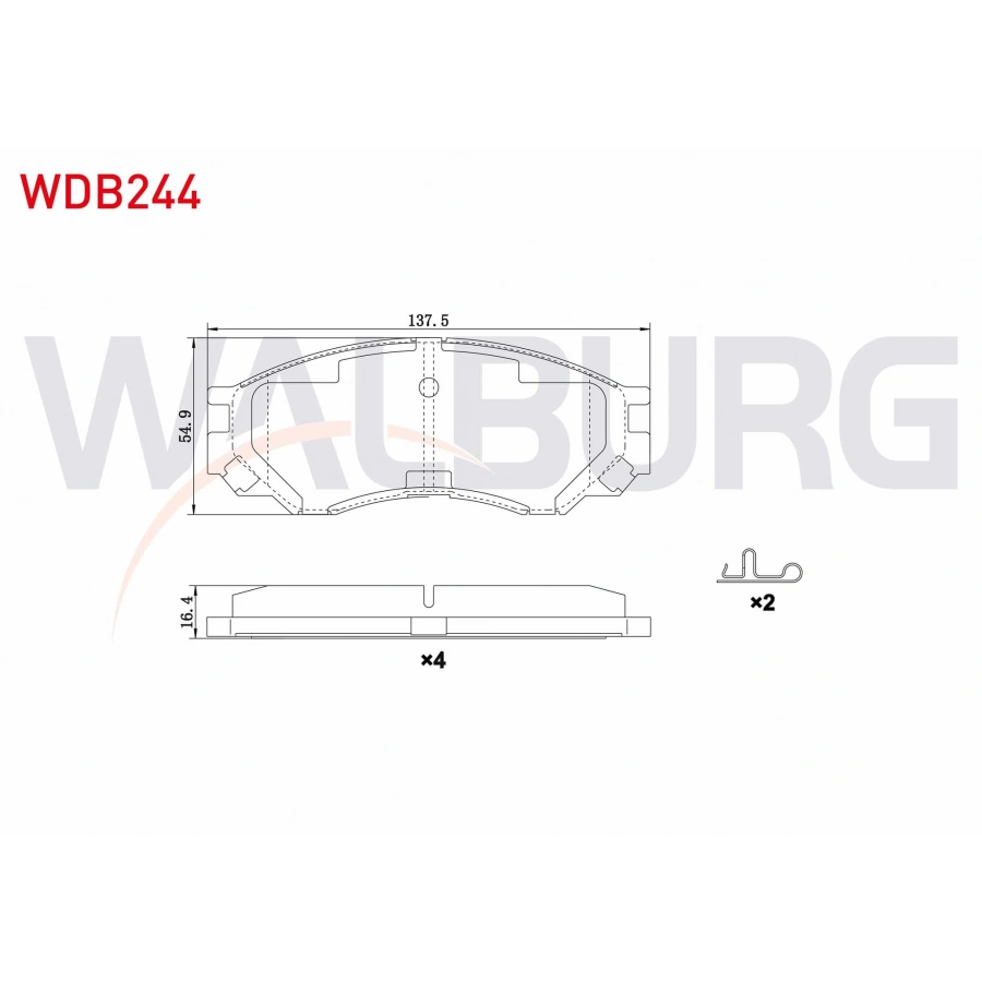 FREN BALATA ON MITSUBISHI L 200 (K7T,K6T) 2.5 TD 1996-2007 / L 200 (K7T,K6T) 2.0 1996-2007 / L 200 (K7T,K6T) 2.5 D 1996-2007