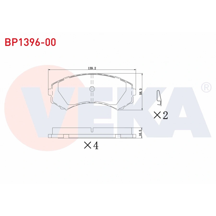 FREN BALATA ON MITSUBISHI (V7W,V6W) 3.2 DI-D 2000-2007 / PAJERO III 2.5 TDI 2000-2007 / PAJERO III 3.5 GDI 2000-2007 / MAZDA E 2200 (SR2) 2.2 D 1984-2004