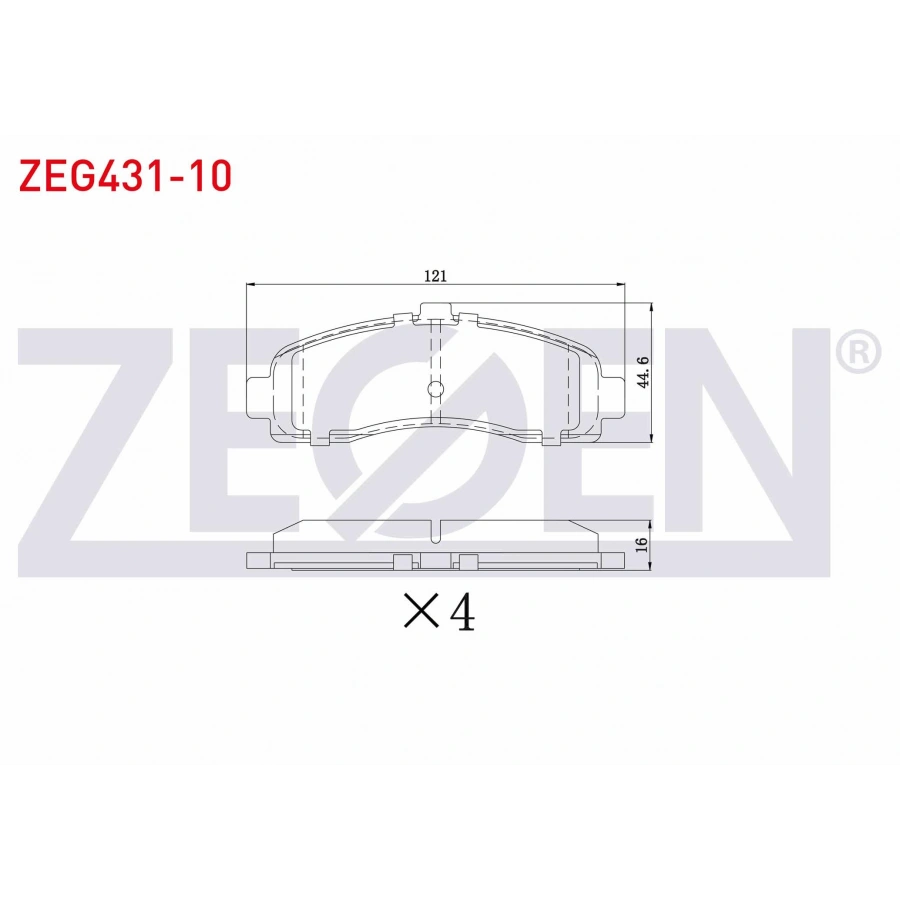 FREN BALATA ON NISSAN MICRA (K11) 1.0i 16v 1992-2003 / MICRA (K11) 1.3i 16v 1992-2003 / MICRA (K11) 1.5 D 1992-2003 / MICRA (K11) 1.4i 16v 1992-2003