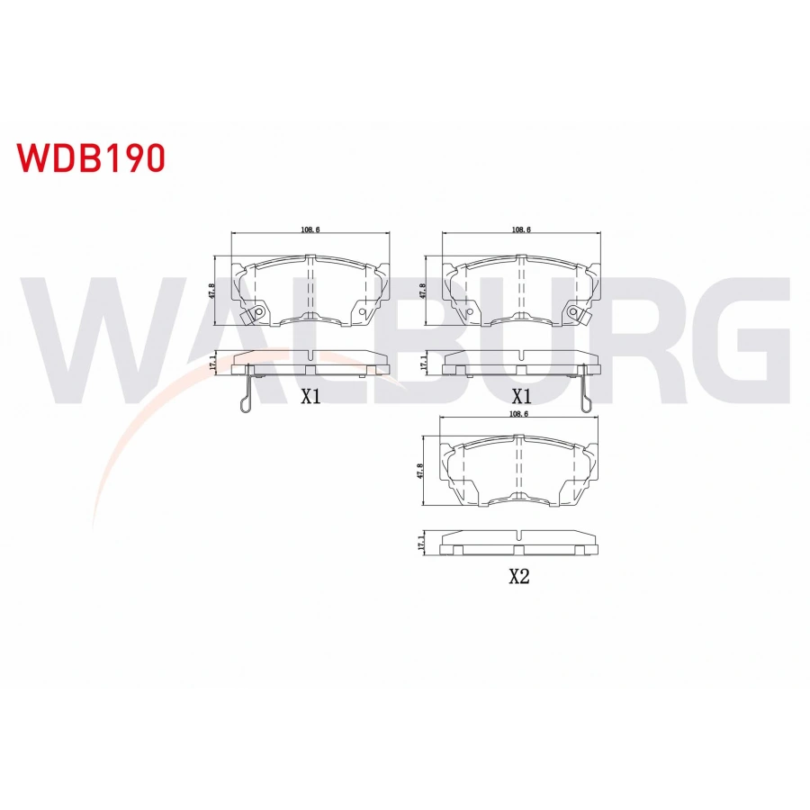 FREN BALATA ON NISSAN SUNNY III (N14) 1.4i 1990-1996 / SUNNY III (N14) 1.6i 1990-1996