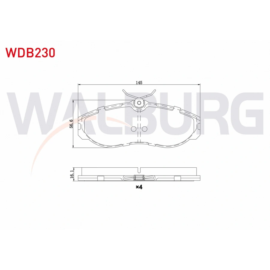 FREN BALATA ON NISSAN TERRANO II (R20) 2.4i 1993-2007 / TERRANO II (R20) 2.7 TDI 1993-2007 / VANETTE CARGO (HC23) 2.3 D 1996- / VANETTE CARGO (HC23) 2.0 D 1996-