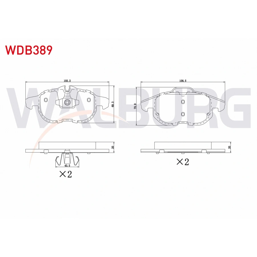 FREN BALATA ON OPEL VECTRA C 1.6 16v 2002-2008/ VECTRA C 1.9 CDTI 2002-2008/VECTRA C 2.0 DTI 2002-2008/ VECTRA C 2.2 16v 2002-2008/ SIGNUM 2.0 DTI 2003-