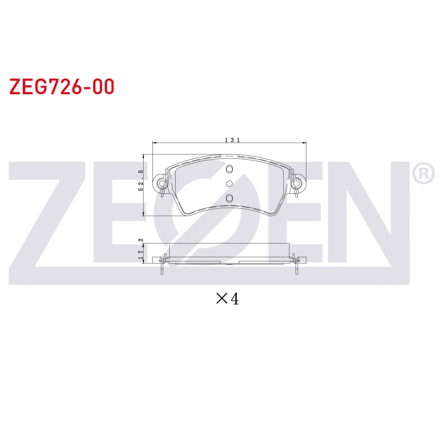 FREN BALATA ON PEUGEOT 206 (2A/C) 1.6i 16v 1998-2006 / 206 (2A/C) 2.0i 1998-2006