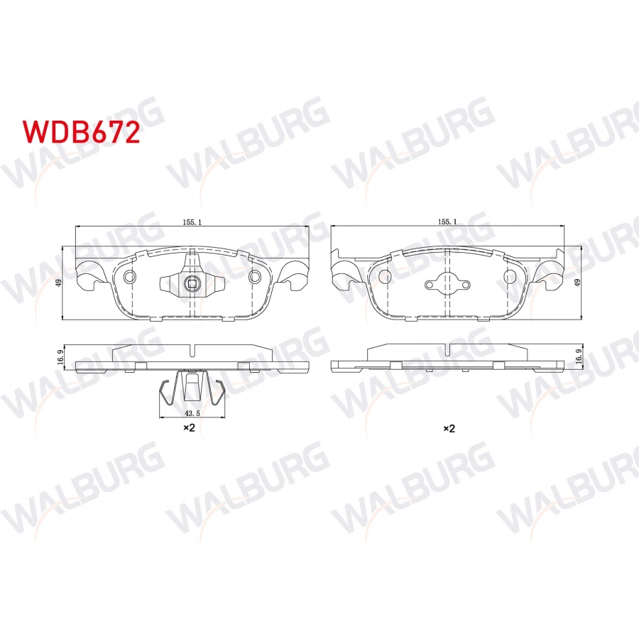 FREN BALATA ON RENAULT CLIO IV 1.5 DCI 2012- / CLIO IV 0.9 TCE 2012- / CLIO IV 1.2 16v 2012-/ CLIO IV 1.6 2012- / DACIA LOGAN II 1.5 DCI 2012- / LOGAN II 1.2 2012-
