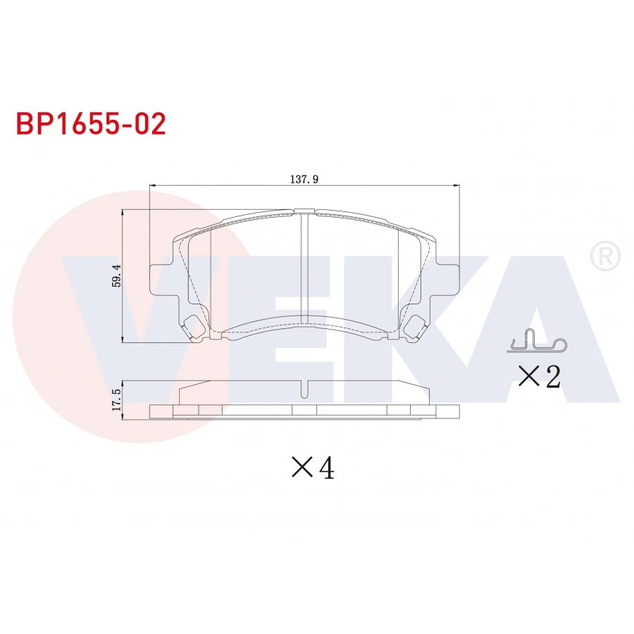 FREN BALATA ON SUBARU FORESTER (SF) 1995-2002 / IMPREZA 1992-2000 / IMPREZA 2000-2007 / LEGACY II (BD,BG) 1994-1999 / OUTBACK (BE, BH) 1998-2003