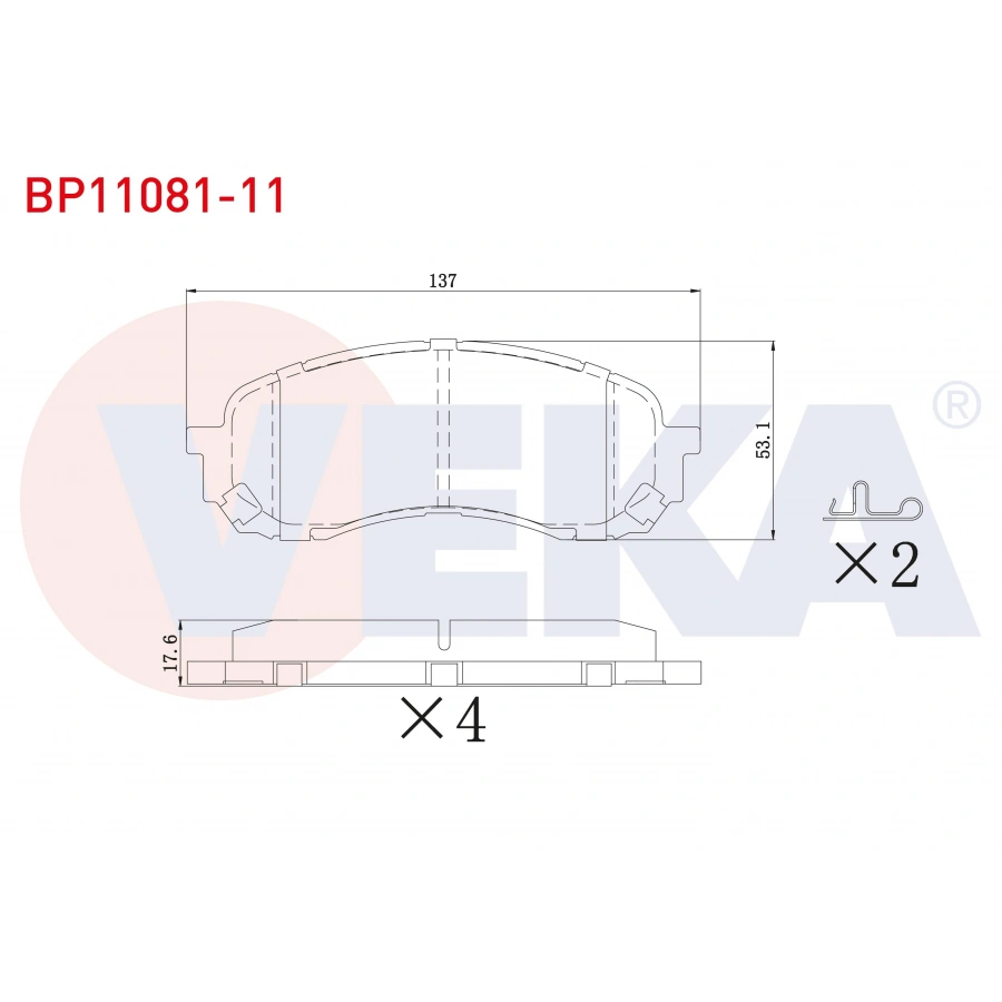 FREN BALATA ON SUBARU IMPREZA 1.5 - 1.6i 2000-2012 / FORESTER 2.0 2008- / OUTBACK 2.0 D 2009- / LEGACY V 2.0i 2009-2014