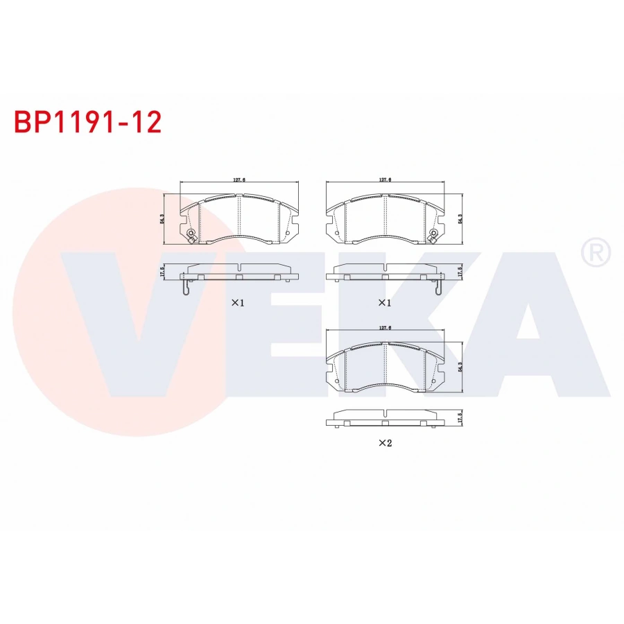 FREN BALATA ON SUBARU IMPREZA (GC) 1.6i 1992-2000 / IMPREZA (GC) 1.8i 1992-2000 / LEGACY III (BE,BH) 2.0i 1998-2003
