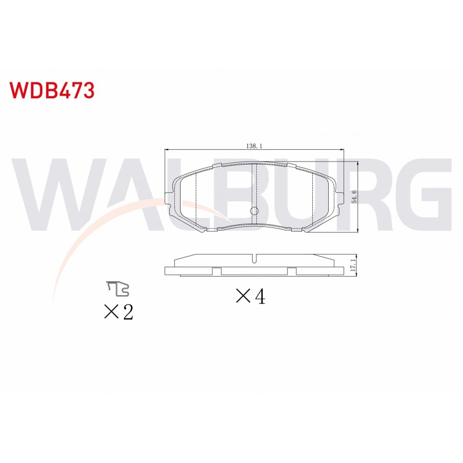 FREN BALATA ON SUZUKI GRAND VITARA II (JT) 1.6 VVT-I 2005- / GRAND VITARA II (JT) 1.9 DDIS 2005-