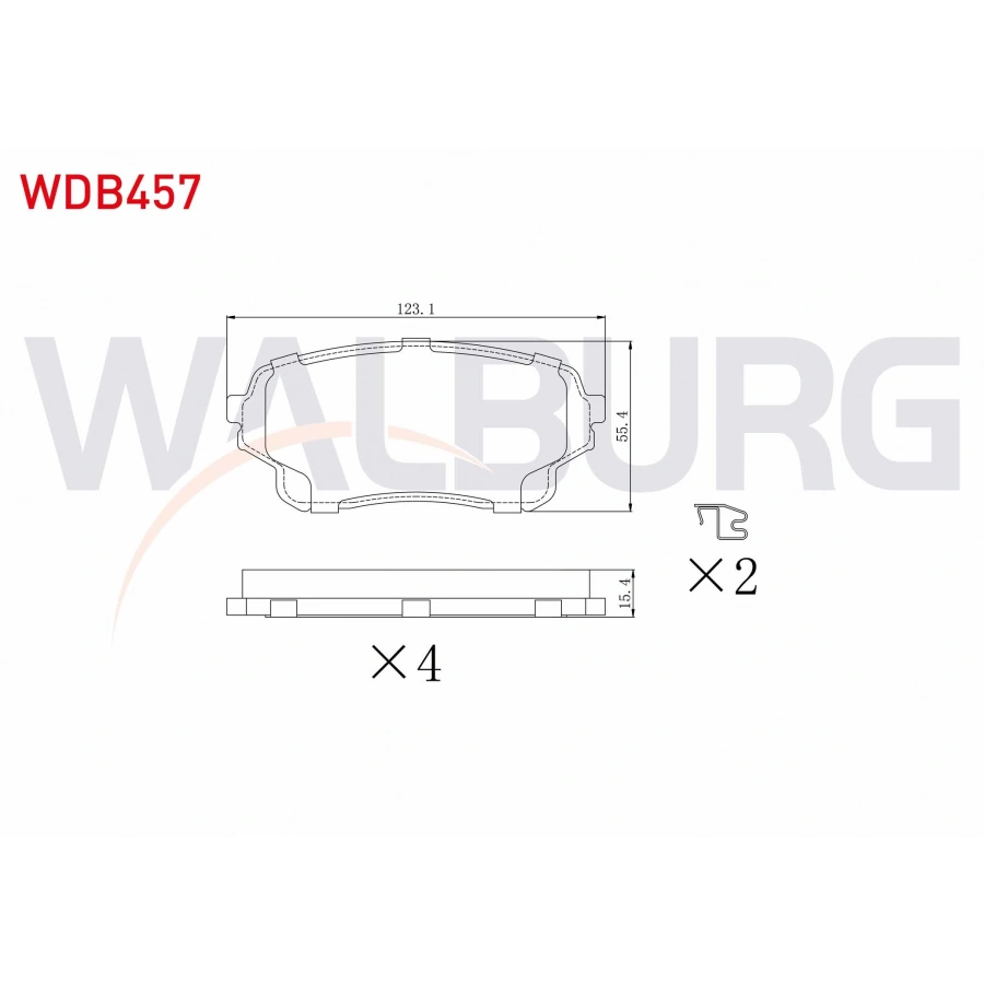 FREN BALATA ON SUZUKI GRAND VITARA II (JT) 2.0i 2005- / SUZUKI GRAND VITARA II (JT) 1.6 VVT-I 2005- / SUZUKI GRAND VITARA II (JT) 1.9 DDIS 2005-