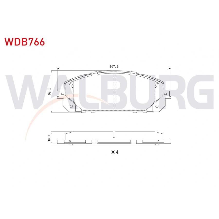 FREN BALATA ON TEL DELIKLI JEEP CHEROKEE (KL) 2.0 CRD 2014- / CHEROKEE (KL) 3.2 V6 2014-