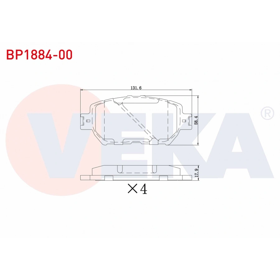 FREN BALATA ON TOYOTA CAMRY (_V30) 2.4 VVT-I 2001-2006 / CAMRY (_V30) 2.4 VVT-I 2001-2006 / CAMRY (_V30) 3.5 VVT-I 2001-2006