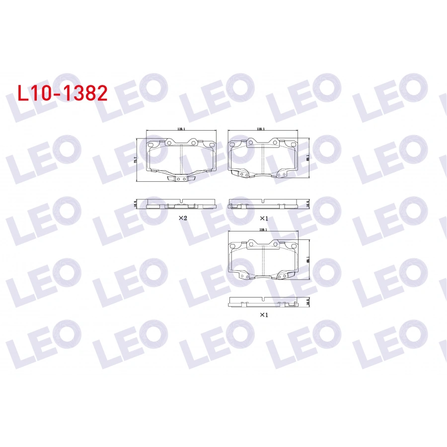 FREN BALATA ON TOYOTA HI-LUX PICK UP (_N_) 2.4 D 1983-2005/ HI-LUX PICK UP (_N_) 2.5 D 1983-2005 / LAND CRUISER 80 (_J8_) 4.2 D 1990-1997 / LAND CRUISER 90 (_J9_) 3.0 D 1996-2002