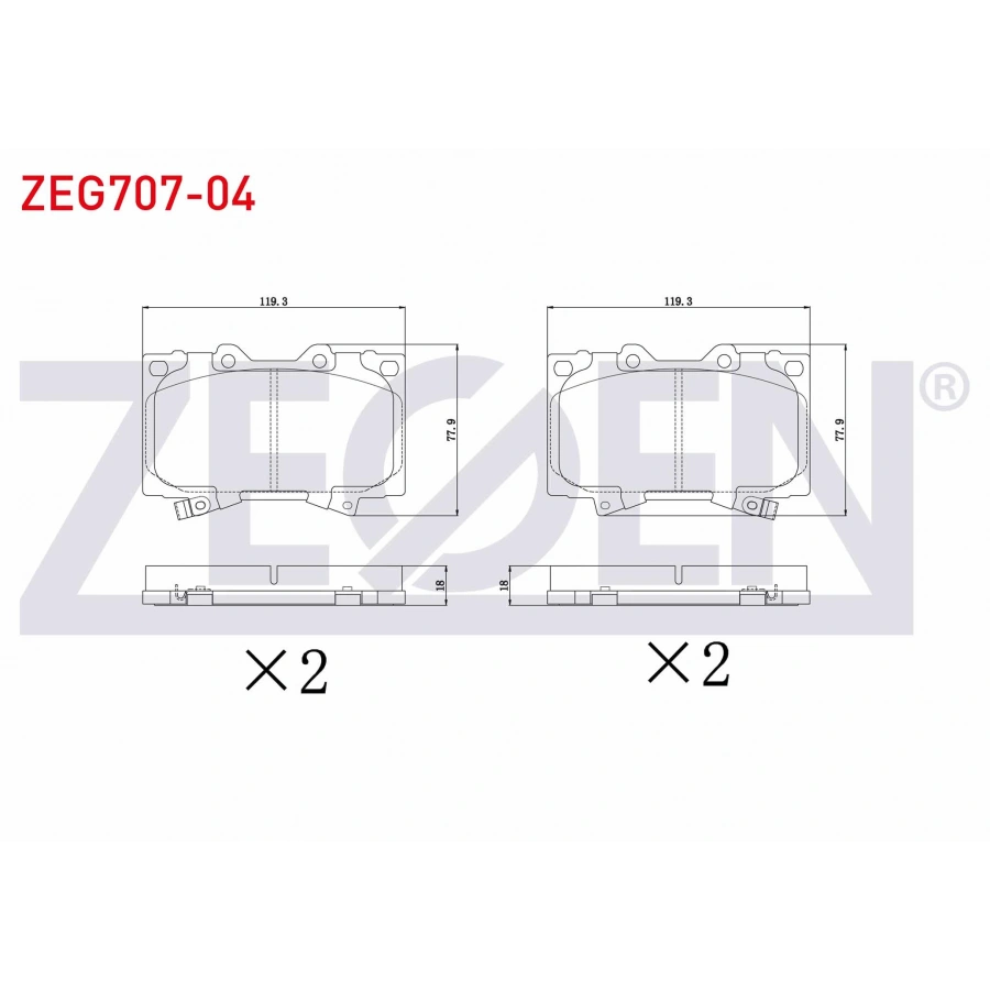 FREN BALATA ON TOYOTA LAND CRUISER 100 (UZJ100) 4.2 TD 1998-2007 / LAND CRUISER 100 (UZJ100) 4.7 1998-2007