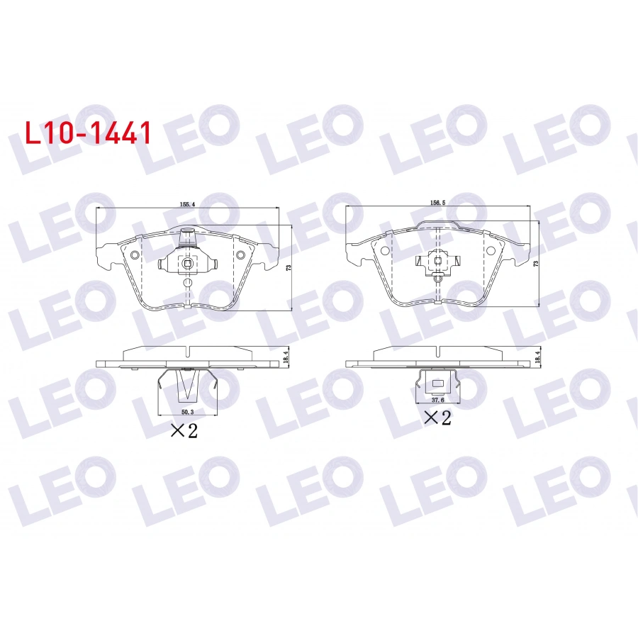 FREN BALATA ON VOLVO S40 II (MS) 1.6i 2004-2012 / S40 II (MS) 2.0i 2004-2012