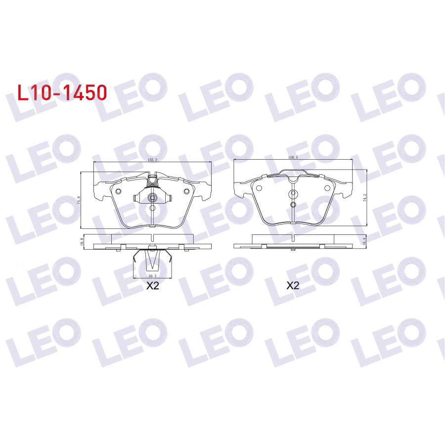 FREN BALATA ON VOLVO S60 II 1.6 2010- / S60 II 2.0 2010- / S60 II 2.0 D 2010- / S80 II T5 2006- / V70 III 1.6 T4F 2006- / XC 70 II D3 2007- / FORD S-MAX 2.0 2006- / JAGUAR S-TYPE 2.5 V6 1999-2009