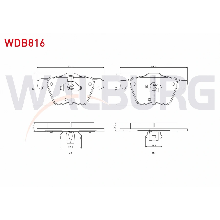 FREN BALATA ON VOLVO XC90 I 2.5 T 2002-2014