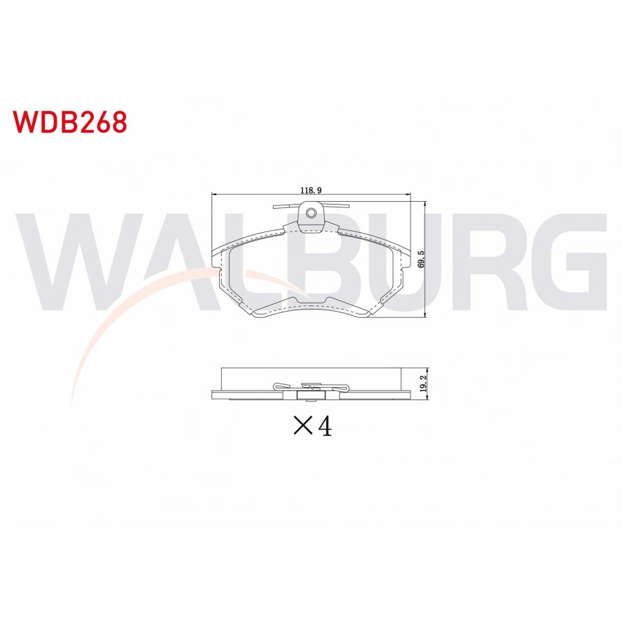 FREN BALATA ON VW PASSAT 1.6 1996-2000/ PASSAT 1.9 TDI 1996-2000/ PASSAT 1.8 T 1996-2000/ AUDI A4 1.6 1994-2001/ A4 1.8 1994-2001/ A4 1.9 TDI 1994-2001/