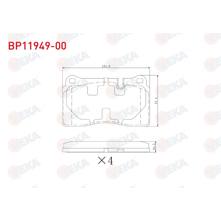 FREN BALATA ON VW TOUAREG 2.5 TDI 2004-2010 - 3.0 TDI 2004-2018 - 3.2 2002-2006 / SEAT LEON 2.0 TDI - 1.5 ETSI - 1.5 TSI - 1.0 TSI 2020- / ATECA 1.6 TDI 2016-/ CUPRA FORMENTOR 1.5 TSI 2020-